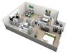 LaCosta Floor Plan LaCosta Floor Plan 520 Sq.Ft. at Country Village Apartments, Jurupa Valley, CA 91752
